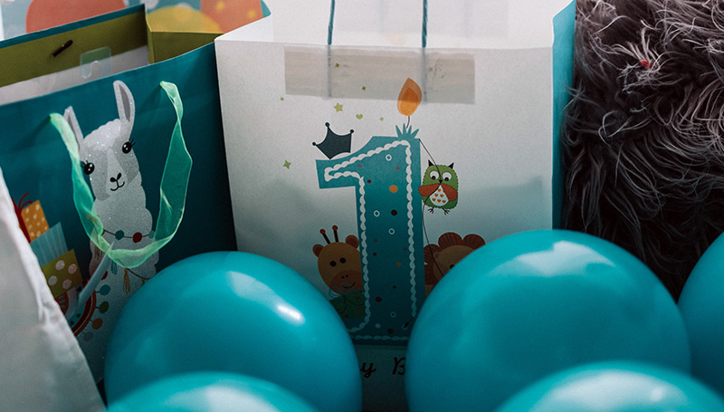 Balloons and gifts