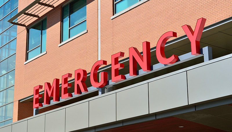 ER exterior sign