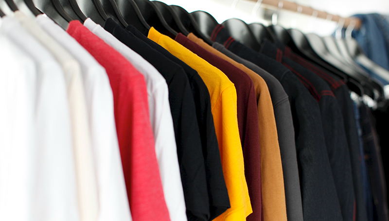 Rack of clothes